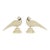Vintage Pair of Anglo Indian Bone Birds For Sale