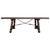 20th Century Spanish Baroque Style Walnut Lyre Legs Trestle Dining Table For Sale - Image 12 of 12