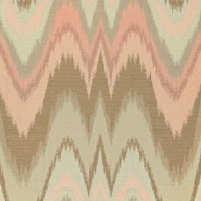 Sample - Schumacher X Mary Mcdonald Bargello Fabric in Blush Conch For Sale