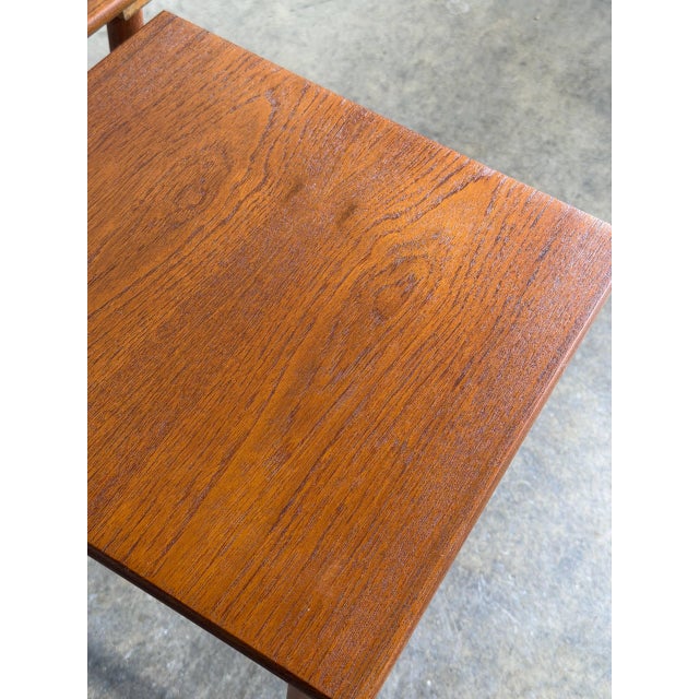 Teak Nesting Tables Set of 3 Vintage Danish Mid-Century Modern 1960s For Sale - Image 9 of 11
