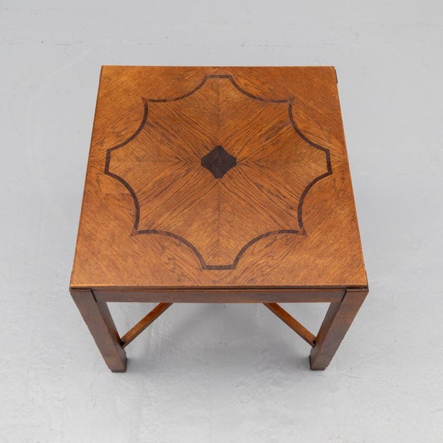 Dutch Amsterdam School Art Deco Side Table, 1920s For Sale - Image 4 of 15