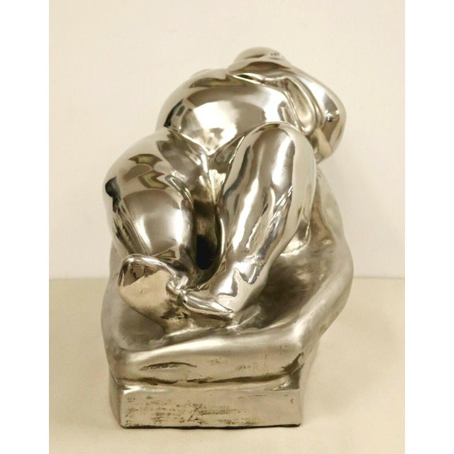 1990s Contemporary Stainless Steel Little Goddess Table Sculpture by Jerry Soble 1990s For Sale - Image 5 of 10