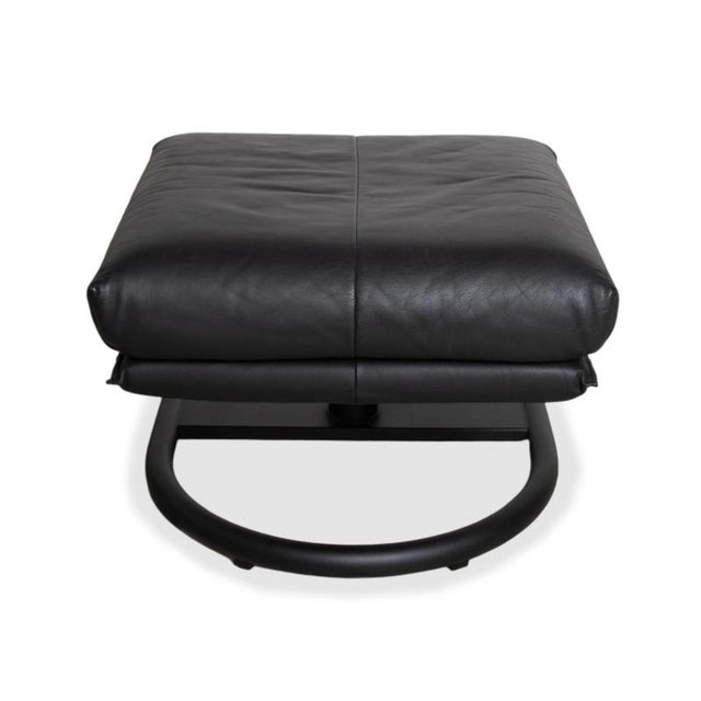 Black Leather BMP 418 Stool from Rolf Benz For Sale - Image 9 of 13