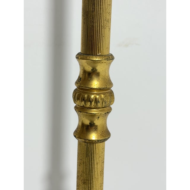 1950s Italian Coat Stand in Gilded Metal and Marble, 1950 For Sale - Image 5 of 8
