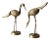 Mid Century Brass Cranes Figurines Pair For Sale