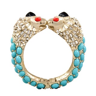 Chanel Lion Head Hinged Cuff Bracelet For Sale