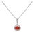1Ct Padparadscha Sapphire Pendant With Earth-Mined Diamonds in Solid 14k Gold For Sale
