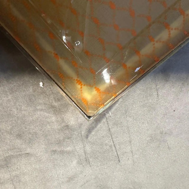 Brass 1970s Mid-Century Modern Brass and Plexiglass Tray by Liar of A. Cavalli For Sale - Image 8 of 13