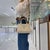 Prada Jardinière Natural Cotton Canvas Leather Trim Mini Handbag For Sale - Image 13 of 13