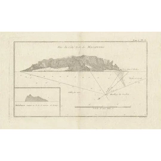 Antique Map of the Northwest Coast of Masafuera Island or Selkirk Island, 1774 For Sale - Image 6 of 6