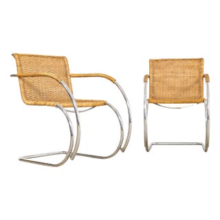 Mid-Century Mr 20 Cantilever Arm Chairs by Mies Van Der Rohe for Stendig For Sale