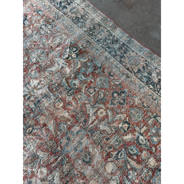 Ivory 10Ft 4 in × 16Ft 7 in Summer House Sultanabad Hand-Knotted Wool Area Rug For Sale - Image 8 of 12