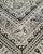 Hand Block-Printed Cotton Tablecloth, Monochrome Floral, 81 X 54 In For Sale - Image 4 of 4