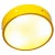 Yellow Flush Mount in Yellow, Italy, 1960s For Sale - Image 8 of 8