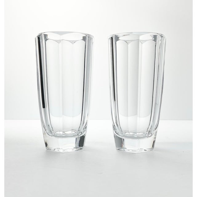 Ralph Lauren “Lumiere” Pair of Crystal Highball Tumbler Glasses 6” 14oz Signed Excellent condition. No chips, cracks, or...