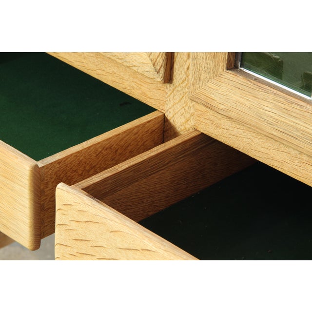 Wood Danish Modern Oak Cabinet with Glass by Henning Kjærnulf for Hm Møbler, 1994 For Sale - Image 7 of 18