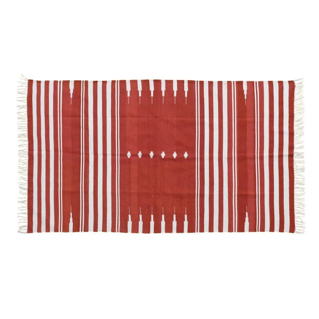 Not Yet Made - Made To Order Milla Rug, 5x8, Brick Red For Sale - Image 5 of 5