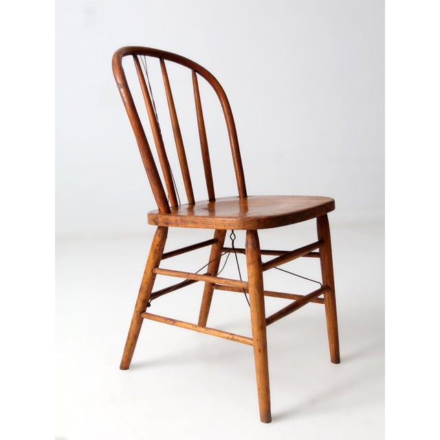 Antique Heywood Wakefield Windsor Chair For Sale - Image 9 of 13