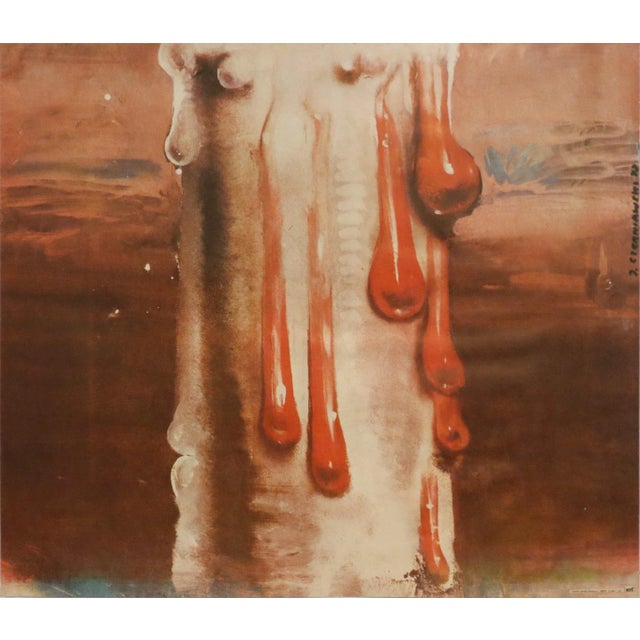 Illustration 1972 Polish Movie Poster, Smierk Prezydenta (President's Smile) - Czerniawski For Sale - Image 3 of 4