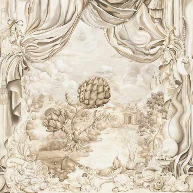 Sanderson Pygmalion Wallpaper in Alabaster - a Sample For Sale