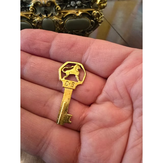 Metal Late 19th Century Antique Christofle Style Bronze Figural Jewel Box Casket For Sale - Image 7 of 11