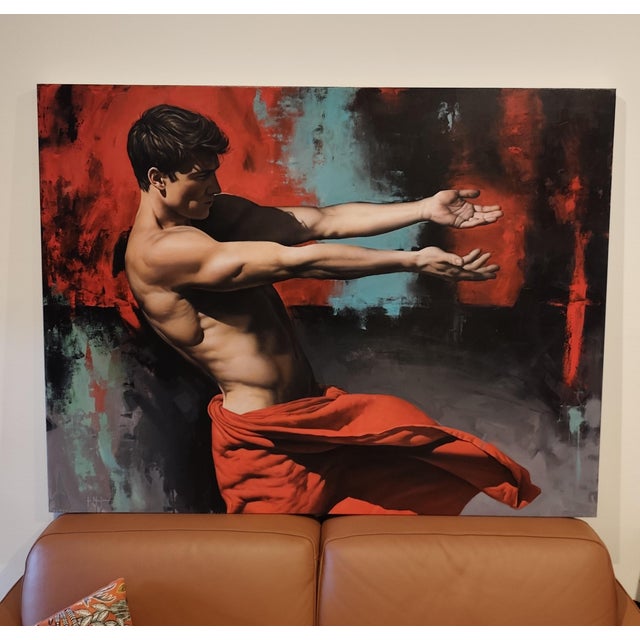 Filippo Manfroni, I'll Be There 2, Oil on Canvas For Sale - Image 3 of 12