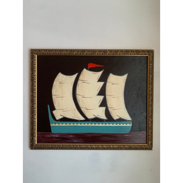 2020s Contemporary Impressionist Style Seascape Painting on Canvas, Framed For Sale - Image 5 of 6