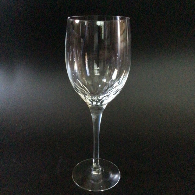 4 beautiful crystal Orrefors Prelude water goblets.