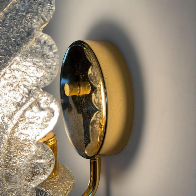 Large Vintage Wing Wall Sconces from Barovier & Toso, Italy, 1980s, Set of 2 For Sale - Image 15 of 17