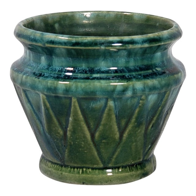 Antique Original Brush McCoy Pottery Jardmiere Art Deco Planter (Circa 1920's) For Sale