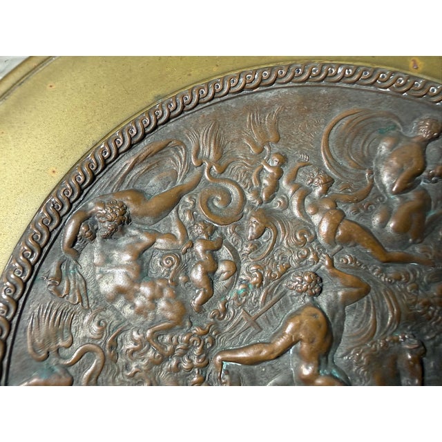 Elaborate Antique 1800's 2 Toned Patinated Bronze Tazza Centerpiece Bowl Compote For Sale - Image 4 of 10