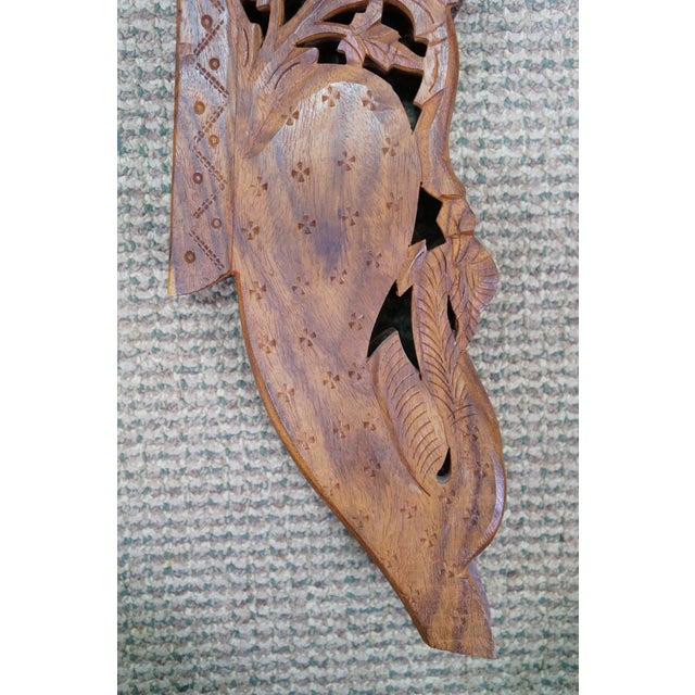 Vintage Anglo Indian Carved Folding Pedestal Table Plant Stand 16" For Sale - Image 12 of 14