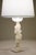 1930s 1930s Neoclassical Floral Column Carved Alabaster Marble Brass Table Lamp For Sale - Image 5 of 10