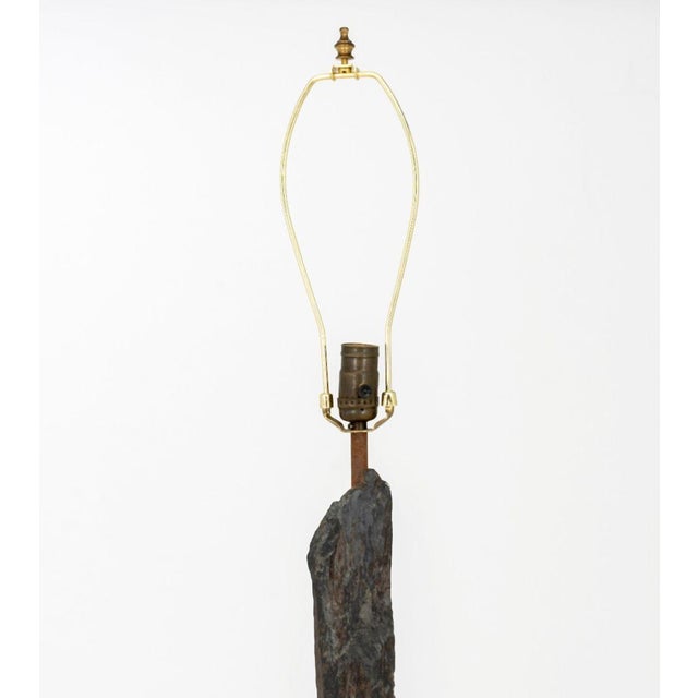 Petrified Wood Floor Lamp For Sale - Image 4 of 6