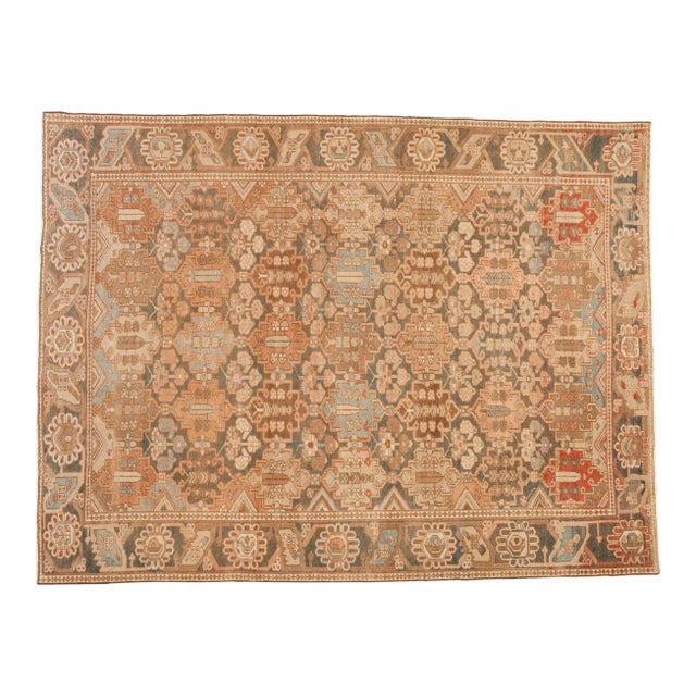 Vintage Distressed Bakhtiari Carpet - 7'2" x 9'4" For Sale