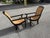 Traditional Mid 20th Century Dutch Colonial Indonesian Cane and Wood Plantation Chairs With Extending Arms For Sale - Image 3 of 12