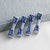Vintage Blue & White Porcelain Chopstick Rests - Set of 4 For Sale - Image 4 of 10