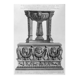 Tripode antico di marmo che si conserva nel Museo Capitolino - Etching 1778 1778 For Sale