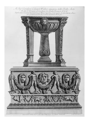 Tripode antico di marmo che si conserva nel Museo Capitolino - Etching 1778 1778