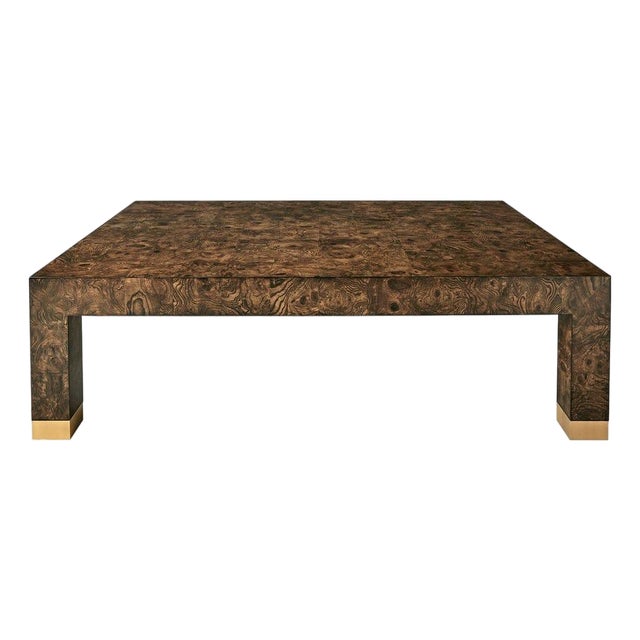 Burlwood Coffee Table -Made to Order For Sale