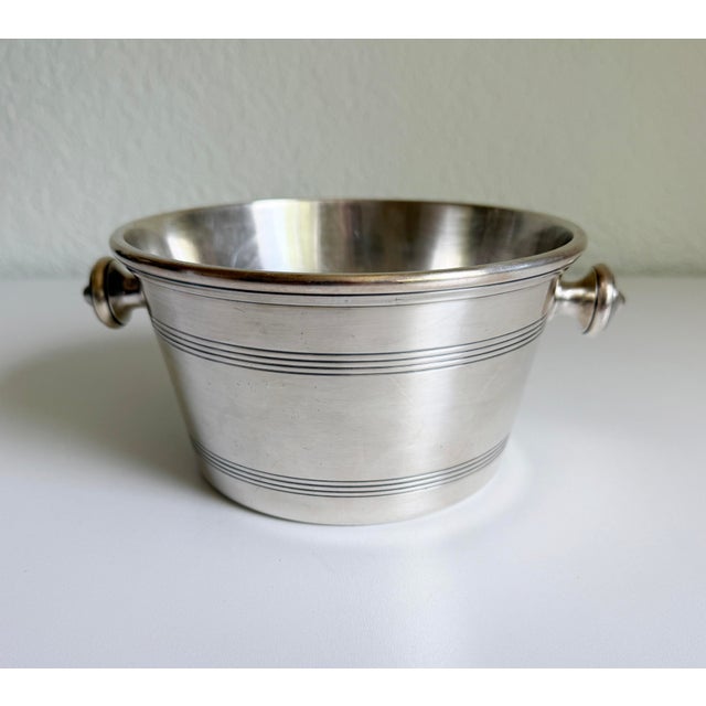 Metal Vintage Fratelli Broggi Milano Ice Bucket For Sale - Image 7 of 10