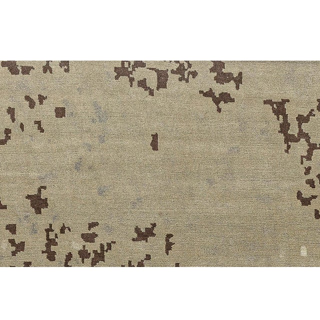 Contemporary Abstract Handmade Silk and Wool Rug by Doris Leslie Blau For Sale In New York - Image 6 of 7