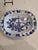 Set of 2 vegetable dishes in blue and white Styled after Meissen's Blue Onion pattern