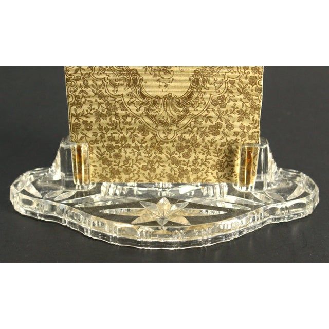 1900's Pressed Glass Photo Frame Menu Holder Display For Sale In Houston - Image 6 of 12