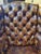 Vintage Chesterfield Style Leather Wingback Chair For Sale - Image 4 of 11