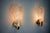 Frosted Leaf Wall Lights in Murano Glass, 1970, Set of 2 For Sale - Image 6 of 8