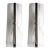 Contemporary Rectangular Venied-White "Alabastro" Murano Glass Chromed Wall Sconce - A Pair For Sale