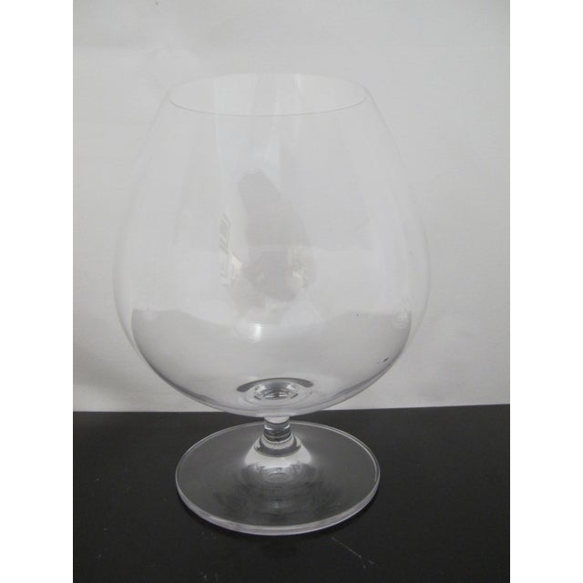 Josef Riedel crystal Brandy Snifter set of 4 in Vinum pattern. Each measures 6" tall x approximately 4" at widest and 2...