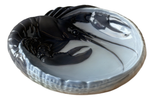 Porcelain Lobster Bowl by Erik Nielsen for Royal Copenhagen, 1960s