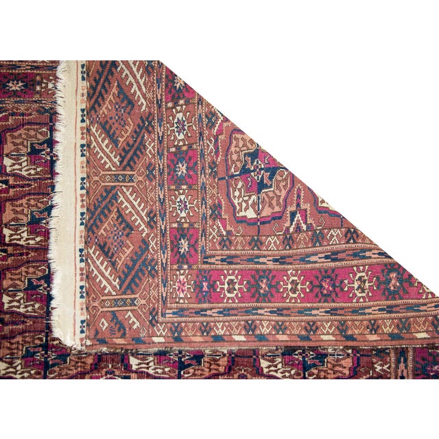 Early 20th Century Persian Tekeh Rug For Sale - Image 11 of 13